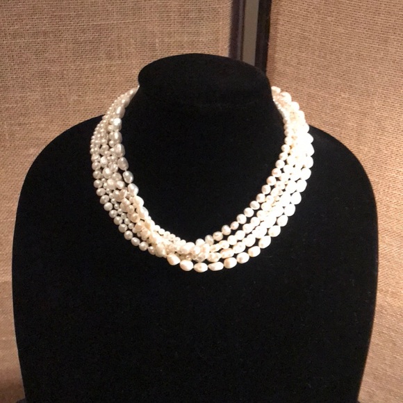 Fresh Water 5 Strand Pearls - Picture 1 of 9